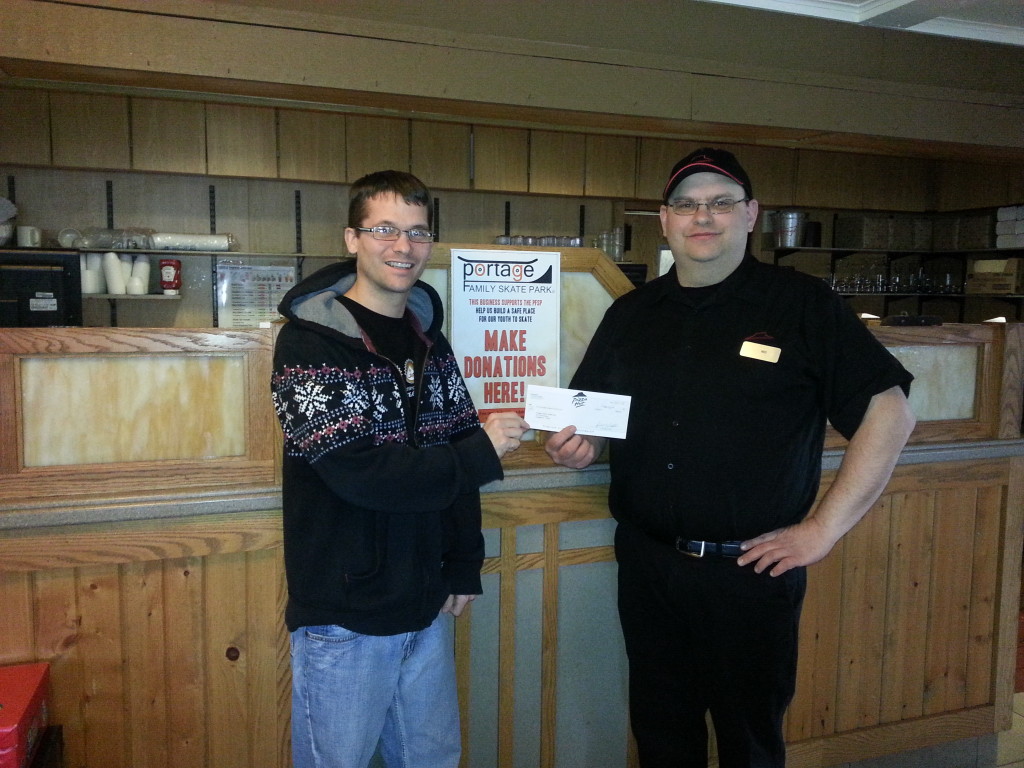 Kyle Little President of the PFSP & Ned Kreklow Store Manager Portage, WI Pizza Hut