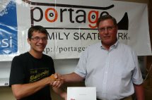 Cross of Christ Ev. Lutheran Church, Portage donated $359.75 to Portage Family Skate Park.